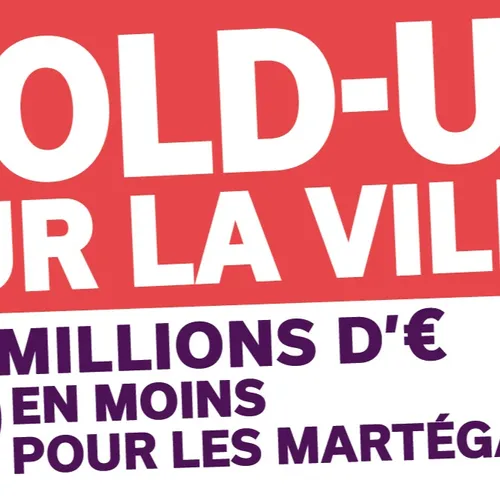 [ Economie ] Hold-up sur la ville : 6 millions d'euros en moins...