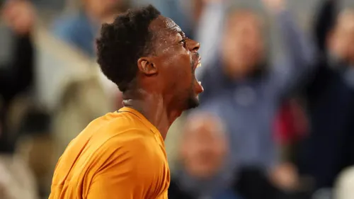 [ SPORT ] Tennis/Roland Garros: Gaël Monfils a mis le feu !