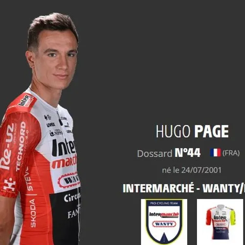 Déjà une semaine de Tour de France pour Hugo Page