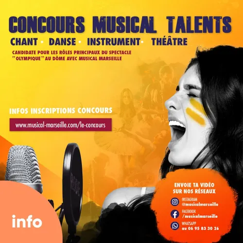 Marseille : un concours de talents pour une comédie musicale