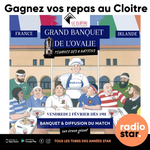 Gagnez vos places pour le Banquet de l'Ovalie au Cloître !