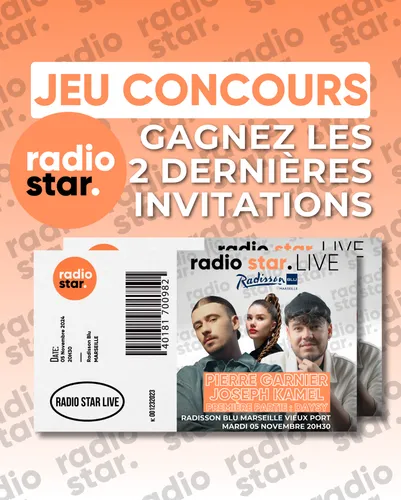 Jeu concours : Gagnez les 2 dernières places pour le Radio star live