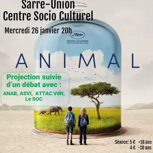 Projection et débat à Sarre-Union : Animal, de Cyril Dion.