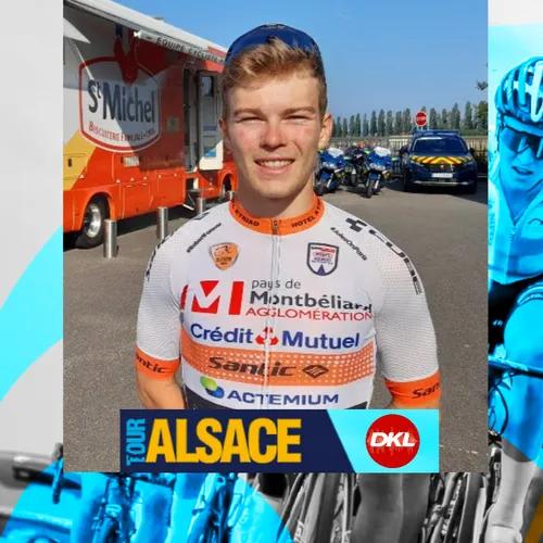 En direct du Tour Alsace | Le coureur cycliste Axel Zingle
