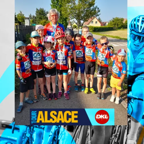 En direct du Tour Alsace | Les jeunes cyclistes de Montreux-Vieux