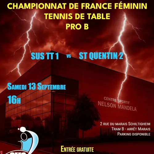 Championnat de France, de tennis de table - Pro B féminine 