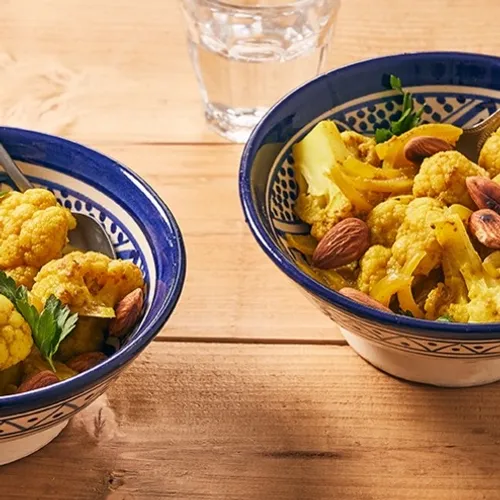 Tajine de chou-fleur et amandes