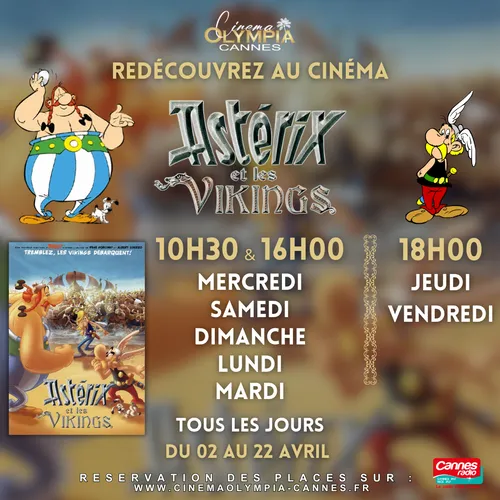 GAGNEZ DES PLACES POUR "ASTERIX ET LES VIKINGS" AU CINEMA OLYMPIA A...