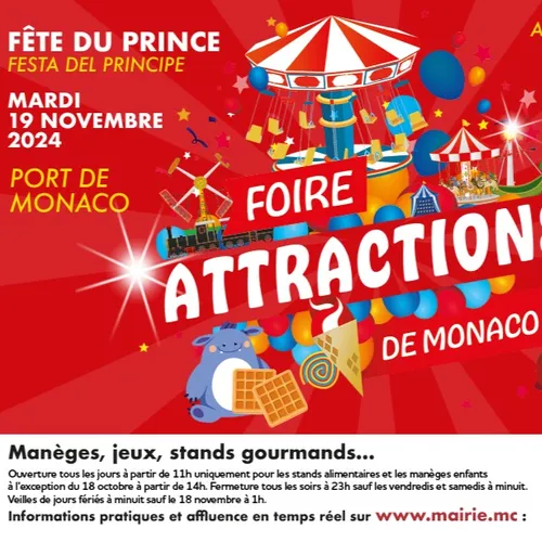 PARTENARIAT CANNES RADIO : LA FOIRE ATTRACRIONS DE MONACO