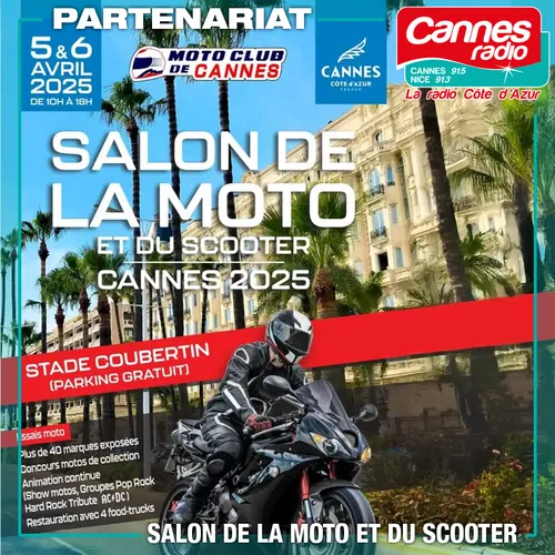 PARTENARIAT CANNES RADIO : LE SALON DE LA MOTO ET DU SCOOTER 2025