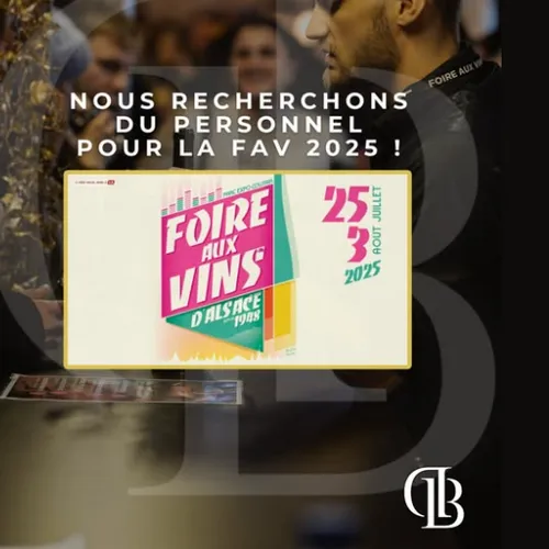Aide pour la Foire aux Vins d'Alsace Officiel (F/H) - Colmar