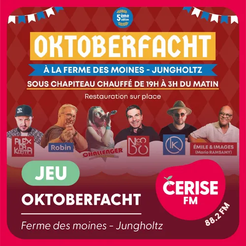 Gagnez vos entrées pour les soirées Oktoberfacht à la Ferme des...
