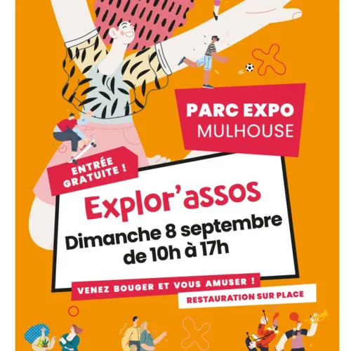 Explor'assos vous attend ce dimanche 8 septembre à Mulhouse