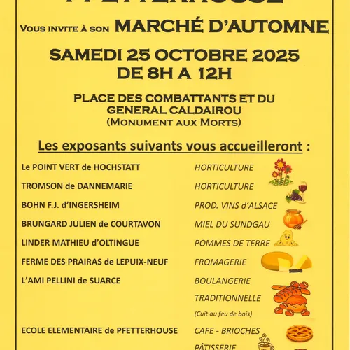 PFETTERHOUSE - Marché d'Automne