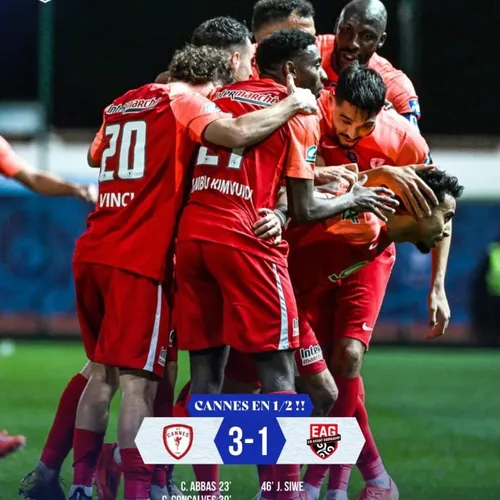 L’AS CANNES est en demi-finale de la Coupe de France