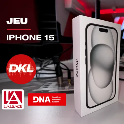 En partenariat avec les DNA et L'Alsace, gagnez votre iPhone 15 !