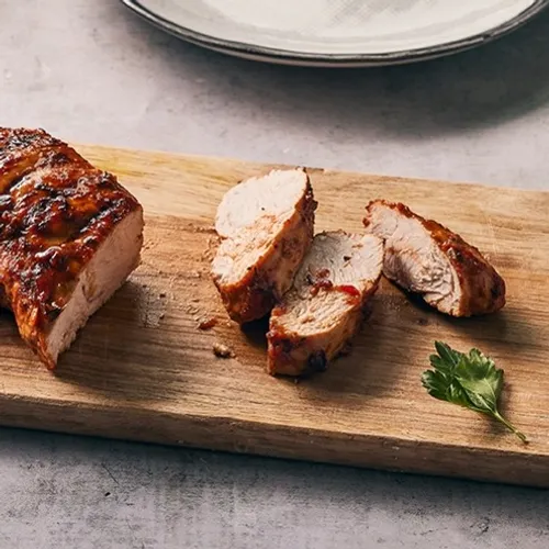 Filet mignon mariné au piment, cuit au barbecue