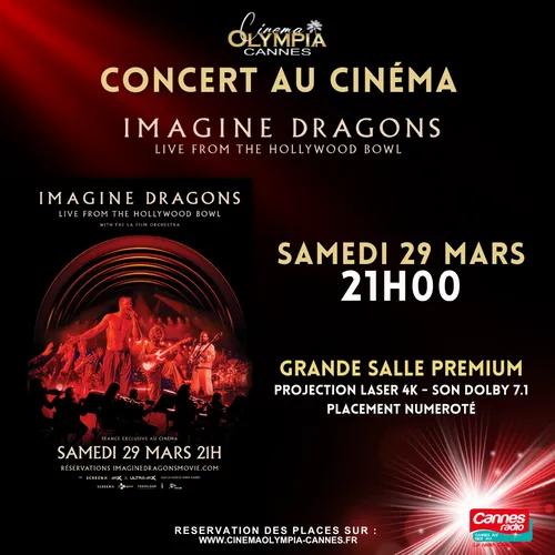 GAGNEZ DES PLACES POUR LE "CINE CONCERT IMAGINE DRAGONS" AU CINEMA...