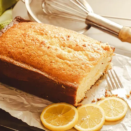 Cake au citron basilic