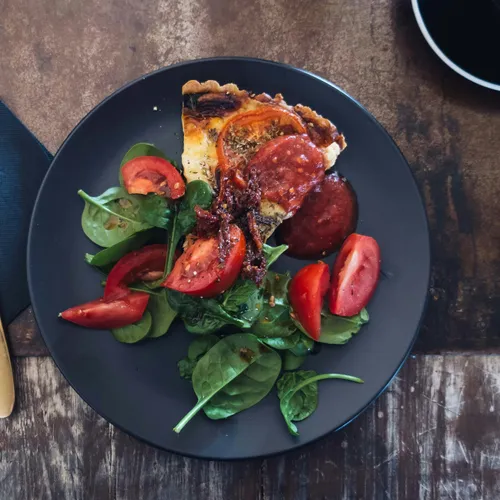 Tartes aux tomates et épinards
