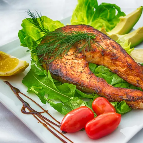 Darne de saumon poêlée au citron