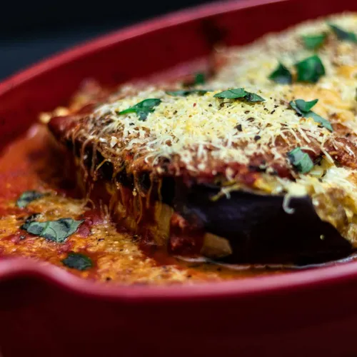 Aubergines farcies gratinées
