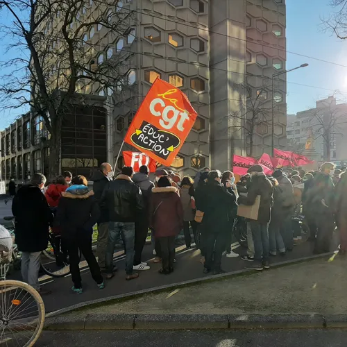 Manifestation des enseignants à Dijon