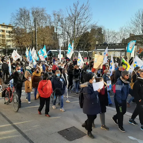 Manifestation des enseignants à Dijon