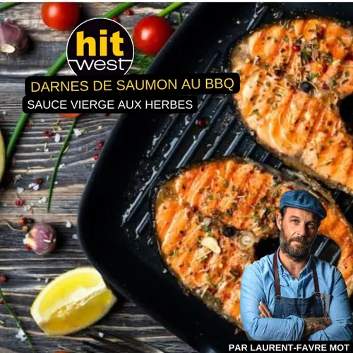 Darnes de saumon grillés au barbecue - LES RECETTES DE LAURENT...
