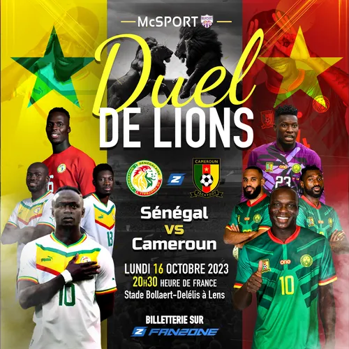 Sénégal / Cameroun à Lens