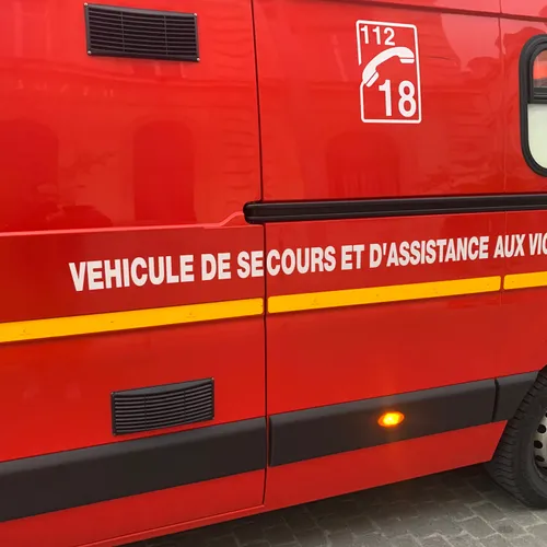 Leffincourt près de Vouziers : Un blessé  transporté au "trauma...