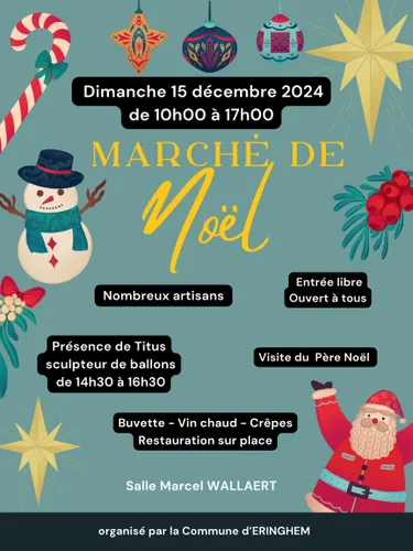 Marché de noël le 15 décembre de ERINGHEM