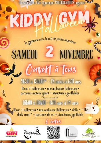 Kiddy gym spécial Halloween le 2 novembre à Coudekerque-Branche