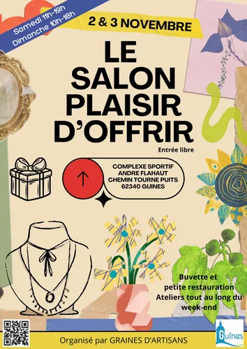 Salon Plaisir d'Offrir le 2 novembre à Guînes 