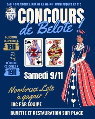 Concours de belote le 9 novembre à Eperlecques 