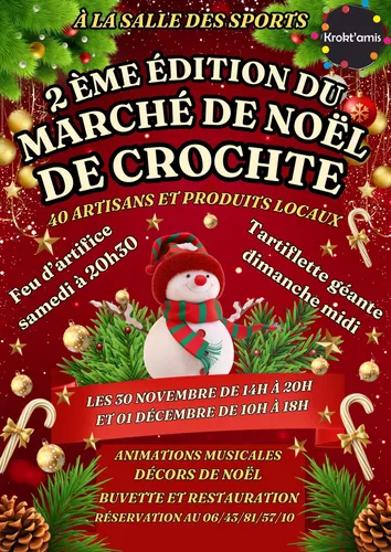 Marché de noël de Crochte le 30 novembre