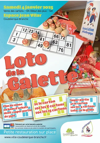 Loto de la galette le 4 janvier à Coudekerque-branche 