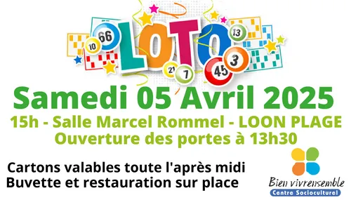 Loto le 5 avril à Loon Plage