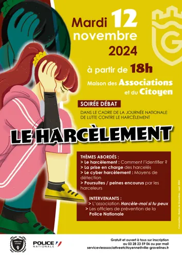 Soirée débat "Le harcèlement" à Gravelines