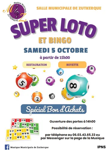 Super loto le 5 octobre à Zutkerque