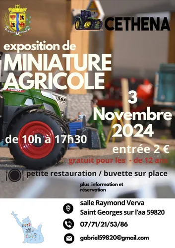 Exposition de miniatures agricoles le 3 novembre à Saint Georges...