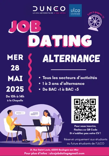 Job Dating 28 mai à Boulogne sur mer