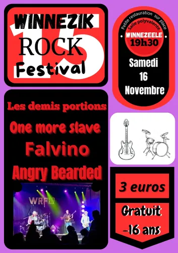 Winnezik Rock Festival le 16 novembre à Winnezeele