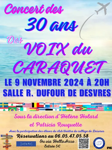 Concert des Voix du Caraquet de Desvres le 9 novembre à Desvres