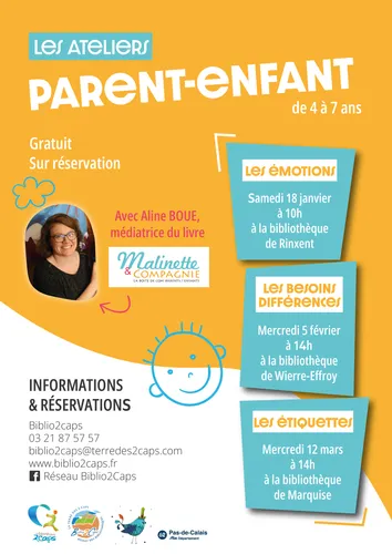 Atelier parent-enfant sur les émotions le 18 janvier à Rinxent