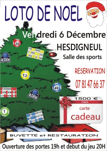 Loto le 6 décembre à Hesdigneul-les-Boulogne