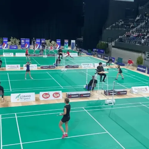Les qualifications pour le championnat d'Europe de badminton...