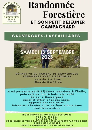 RANDONNEE FORESTIERE ET SON PETIT DEJEUNER CAMPAGNARD