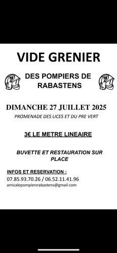 Vide grenier des sapeurs pompiers de Rabastens 