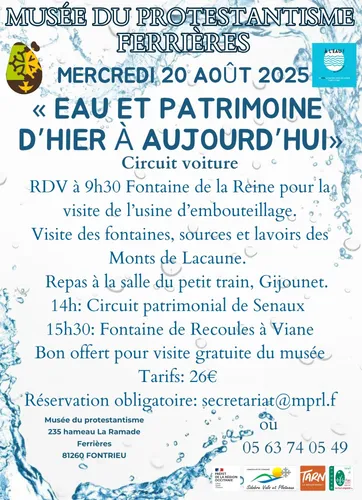 Sortie patrimoine 'Eau et patrimoine d'hier à aujourd'hui"